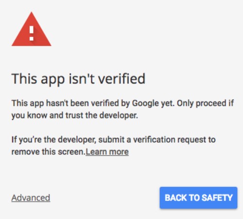This app isn't verified