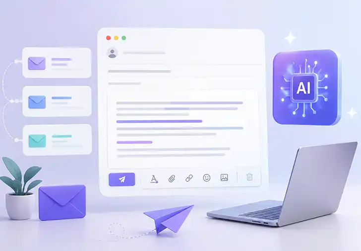 AI cold email generator dashboard creating automated outreach and follow-up email sequences in Sequence-r